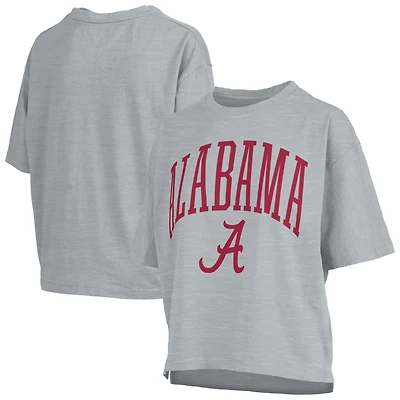 Women's Pressbox  Gray Alabama Crimson Tide Nelson T-Shirt