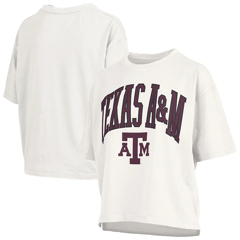 Women's Pressbox White Texas A&M Aggies Nelson T-Shirt