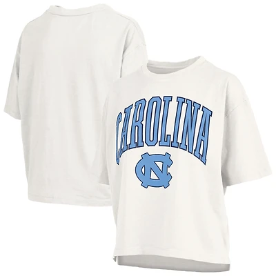 Women's Pressbox White North Carolina Tar Heels Nelson T-Shirt
