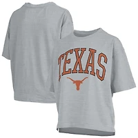 Women's Pressbox  Gray Texas Longhorns Nelson T-Shirt