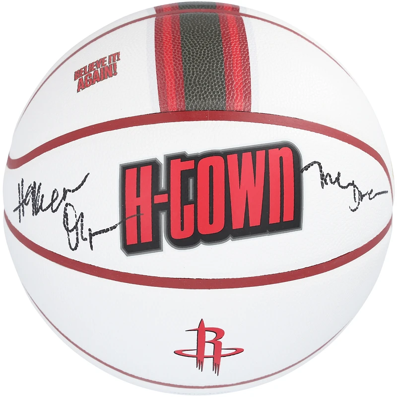 Hakeem Olajuwon Houston Rockets Autographed Wilson 2024-25 City Edition Collector Basketball with "The Dream" Inscription