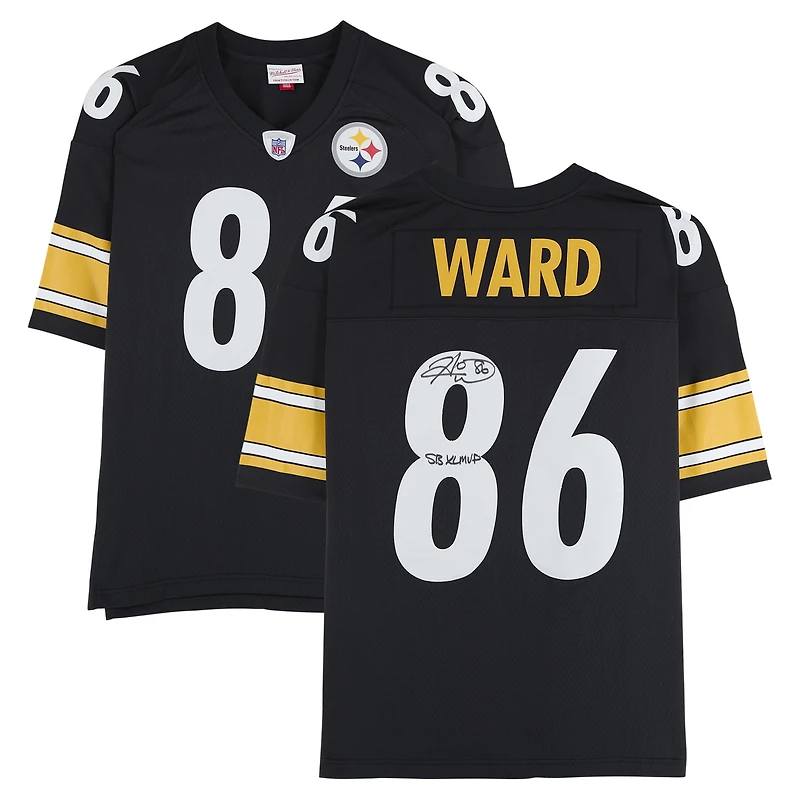 Hines Ward Pittsburgh Steelers Autographed Black Mitchell & Ness Legacy Jersey with "SB XL MVP" Inscription