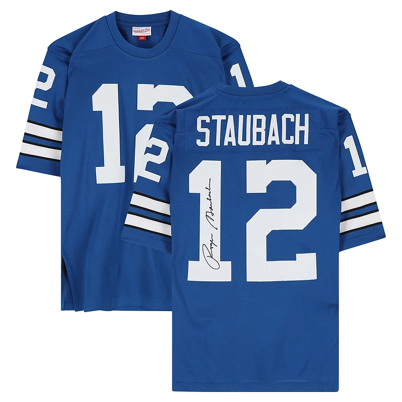 Roger Staubach Dallas Cowboys Autographed Royal Mitchell & Ness 1971 Authentic Jersey