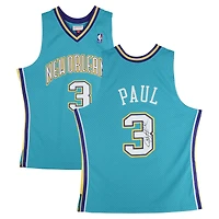 Chris Paul New Orleans Hornets Autographed Teal Mitchell & Ness 2005-06 Swingman Jersey
