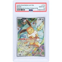 Eevee 2025 Pokemon Scarlet & Violet Promo Cards Prismatic Evolutions #173 PSA Authenticated 10 Card