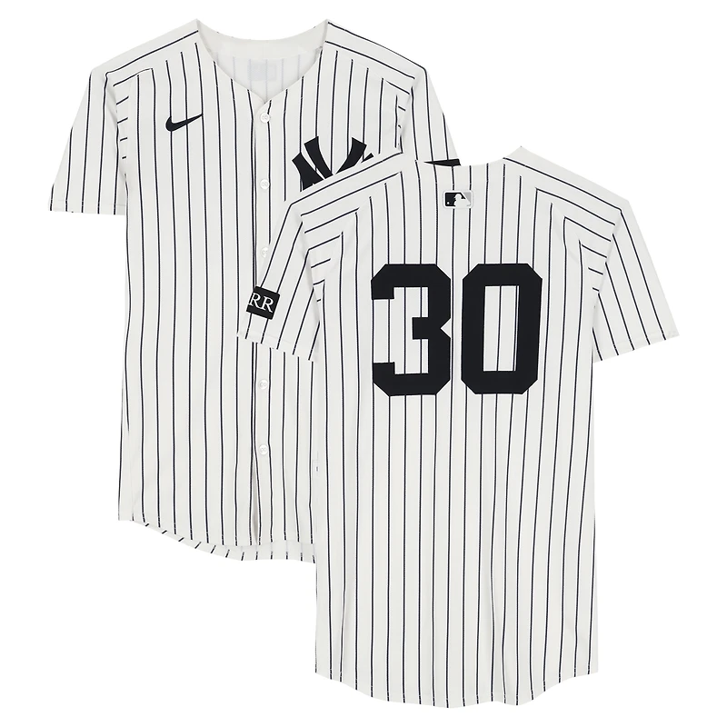 Luke Weaver New York Yankees Game-Used #30 White Pinstripe Jersey vs. Washington Nationals on August 27, 2025