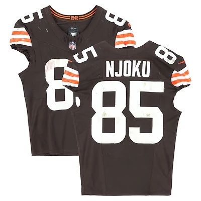 David Njoku Cleveland Browns Game-Used #85 Brown Nike Jersey vs. Cincinnati Bengals on September 7, 2025