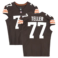 Wyatt Teller Cleveland Browns Game-Used #77 Brown Nike Jersey vs. Cincinnati Bengals on September 7, 2025