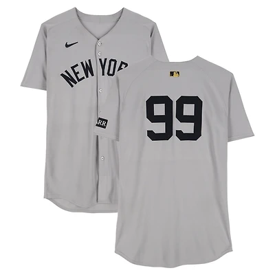 Aaron Judge New York Yankees Game-Used #99 Gray Jersey vs. Tampa Bay Rays on August 20, 2025