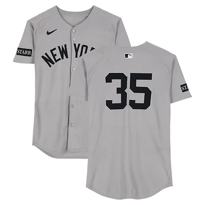 Cody Bellinger New York Yankees Game-Used #35 Gray Jersey vs. Tampa Bay Rays on August 20, 2025