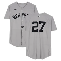 Giancarlo Stanton New York Yankees Game-Used #27 Gray Jersey vs. Tampa Bay Rays on August 20, 2025 - 1-1, HR, 2 RBI, R