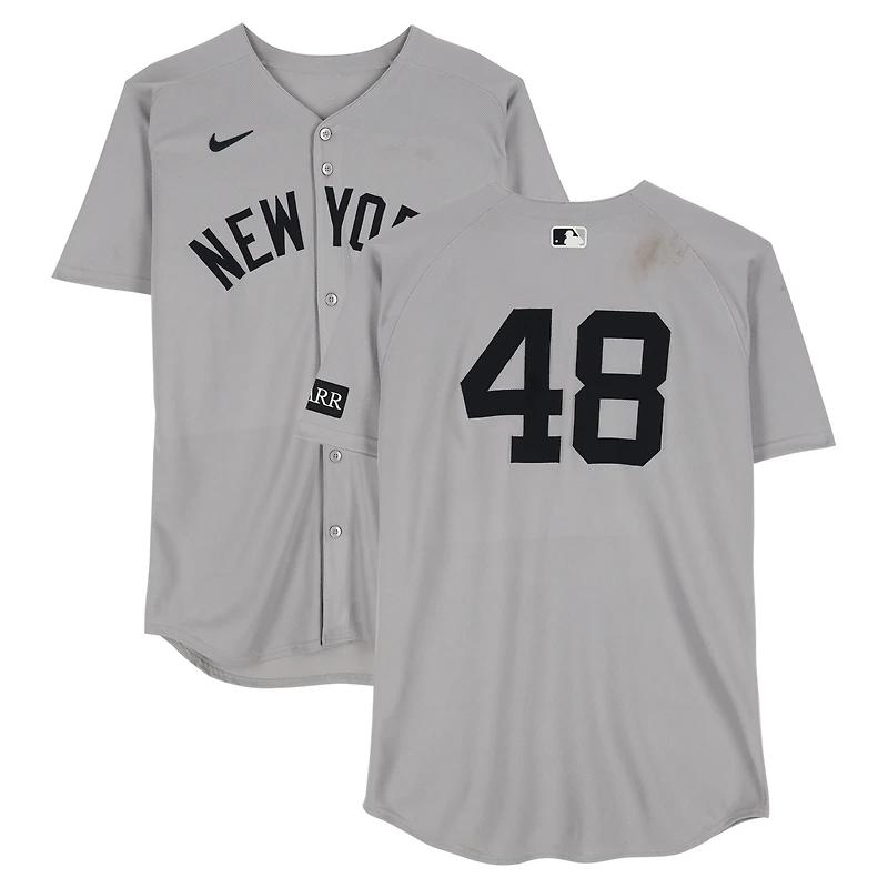 Paul Goldschmidt New York Yankees Game-Used #48 Gray Jersey vs. Tampa Bay Rays on August 20, 2025