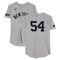 Max Fried New York Yankees Game-Used #54 Gray Jersey vs. St. Louis Cardinals on August 16, 2025