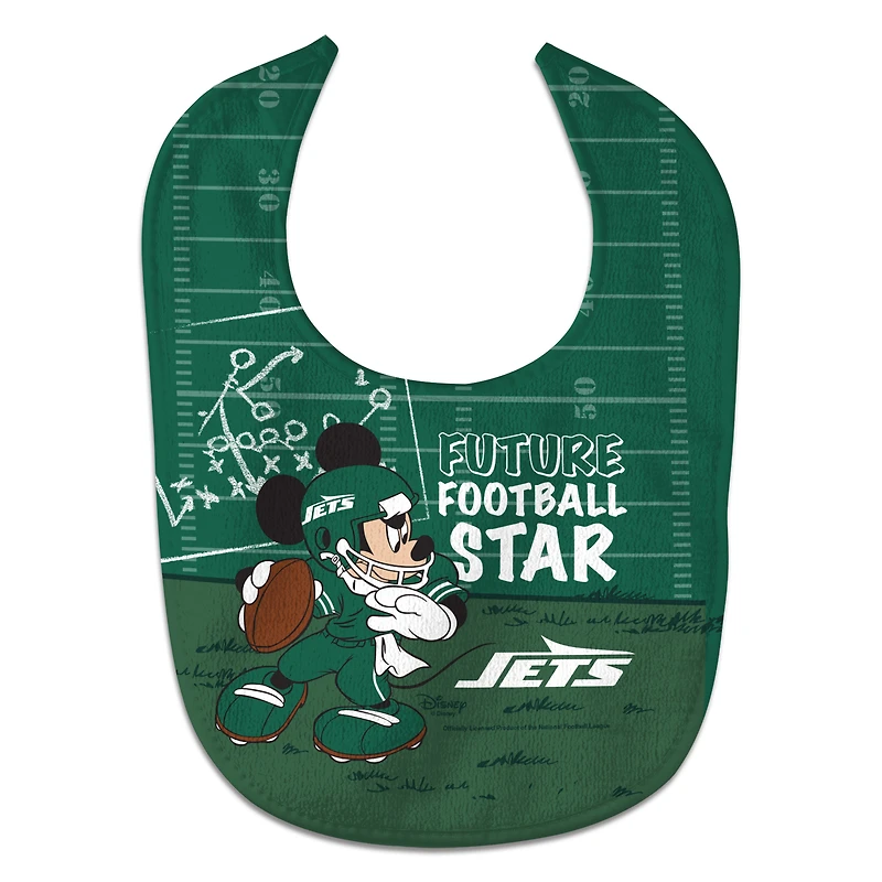 WinCraft New York Jets Mickey All-Pro Baby Bib