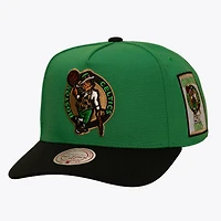 Men's Mitchell & Ness Kelly Green/Black Boston Celtics In the City Pro Pinch Snapback Hat