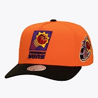 Men's Mitchell & Ness Orange/Black Phoenix Suns In the City Pro Pinch Snapback Hat