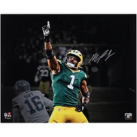 Micah Parsons Green Bay Packers Autographed 16 x 20" First Packers Sack Spotlight Photograph