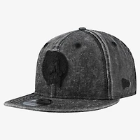 Men's New Era  Black Boston Celtics Washed Tonal 9FIFTY Snapback Hat