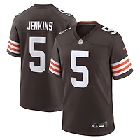 Men's Nike Rayshawn Jenkins  Brown Cleveland Browns Team Game Jersey