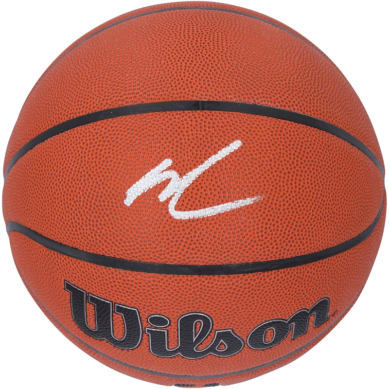 Stephon Castle San Antonio Spurs Autographed Wilson Authentic Series Indoor/Outdoor Basketball