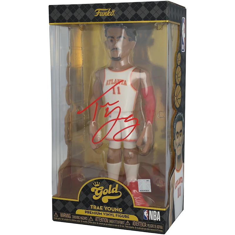 Trae Young Atlanta Hawks Autographed 12" Funko Gold Premium Vinyl Figurine with Chance at Chase
