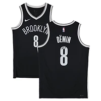 Egor Dëmin Brooklyn Nets Autographed Black Nike Icon Swingman Jersey