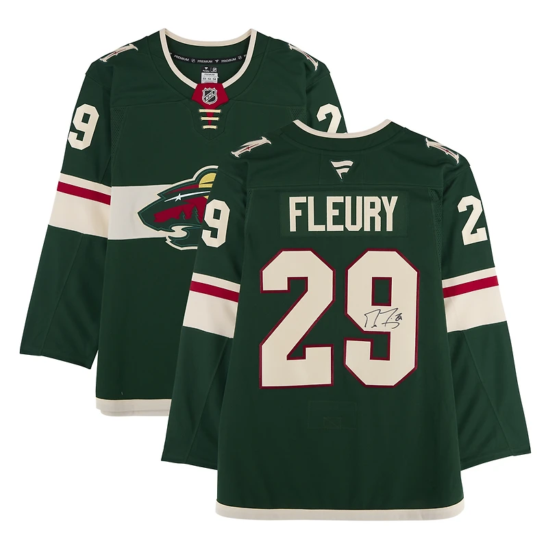 Marc-Andre Fleury Minnesota Wild Autographed Green Fanatics Premium Jersey