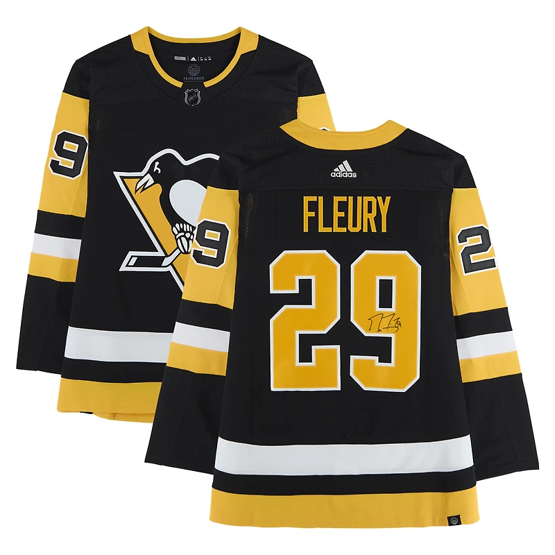 Marc-Andre Fleury Pittsburgh Penguins Autographed Black adidas Jersey