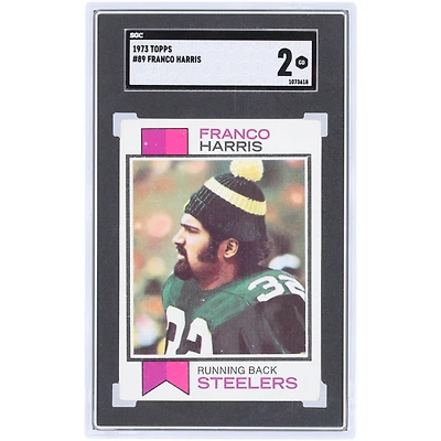 Franco Harris Pittsburgh Steelers 1973 Topps #89 SGC Authenticated Rookie Card