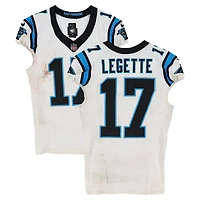 Xavier Legette Carolina Panthers Game-Used #17 White Nike Jersey vs. Jacksonville Jaguars on September 7, 2025
