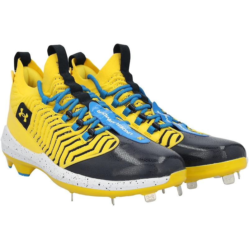 Bryce Harper Philadelphia Phillies Player-Issued Yellow Under Armour Cleats from the 2025 MLB Season