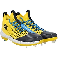 Bryce Harper Philadelphia Phillies Player-Issued Yellow Under Armour Cleats from the 2025 MLB Season
