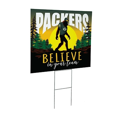 Green Bay Packers 24" x 18" Bigfoot Believe in Yourself Outdoor Staked Yard Sign