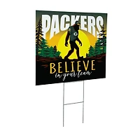 Green Bay Packers 24" x 18" Bigfoot Believe in Yourself Outdoor Staked Yard Sign