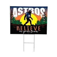 Houston Astros 24" x 18" Bigfoot Believe in Yourself Outdoor Staked Yard Sign