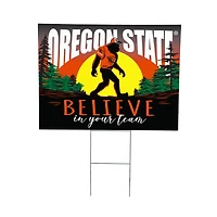 Oregon State Beavers 24" x 18" Bigfoot Believe in Yourself Outdoor Staked Yard Sign