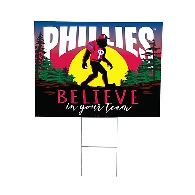 Philadelphia Phillies 24" x 18" Bigfoot Believe in Yourself Outdoor Staked Yard Sign
