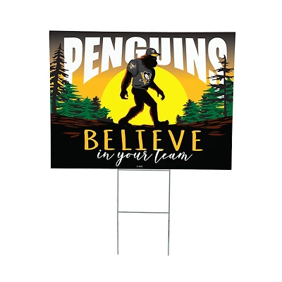 Pittsburgh Penguins 24" x 18" Bigfoot Believe in Yourself Outdoor Staked Yard Sign