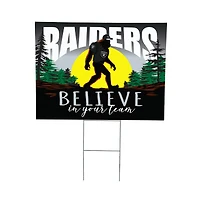 Las Vegas Raiders 24" x 18" Bigfoot Believe in Yourself Outdoor Staked Yard Sign