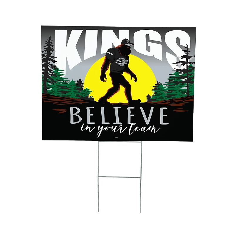 Los Angeles Kings 24" x 18" Bigfoot Believe in Yourself Outdoor Staked Yard Sign