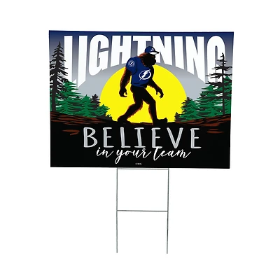 Tampa Bay Lightning 24" x 18" Bigfoot Believe in Yourself Outdoor Staked Yard Sign