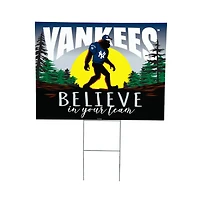 New York Yankees 24" x 18" Bigfoot Believe in Yourself Outdoor Staked Yard Sign