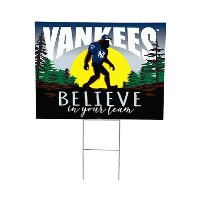 New York Yankees 24" x 18" Bigfoot Believe in Yourself Outdoor Staked Yard Sign