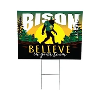 NDSU Bison 24" x 18" Bigfoot Believe in Yourself Outdoor Staked Yard Sign