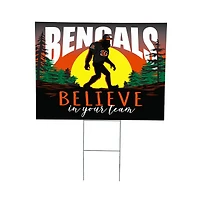 Cincinnati Bengals 24" x 18" Bigfoot Believe in Yourself Outdoor Staked Yard Sign