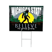 Michigan State Spartans 24" x 18" Bigfoot Believe in Yourself Outdoor Staked Yard Sign