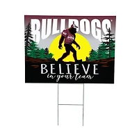 Mississippi State Bulldogs 24" x 18" Bigfoot Believe in Yourself Outdoor Staked Yard Sign