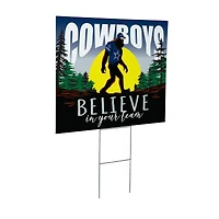 Dallas Cowboys 24" x 18" Bigfoot Believe in Yourself Outdoor Staked Yard Sign