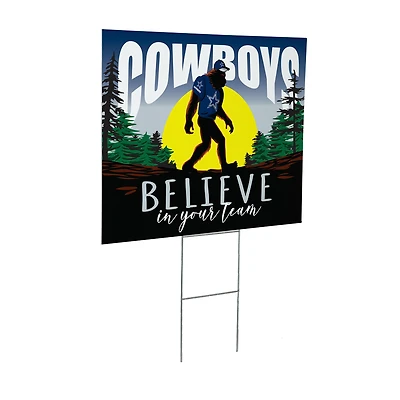 Dallas Cowboys 24" x 18" Bigfoot Believe in Yourself Outdoor Staked Yard Sign