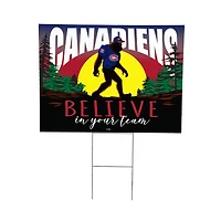 Montreal Canadiens 24" x 18" Bigfoot Believe in Yourself Outdoor Staked Yard Sign